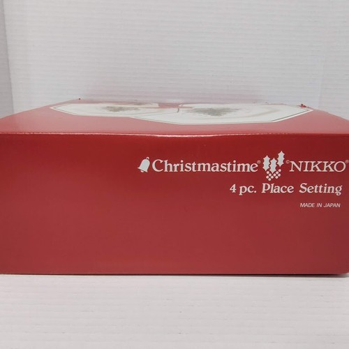 Nikko 4 piece Christmas Time Place Setting - Dinner & Salad Plates, Bowl, Cup - Picture 11 of 11