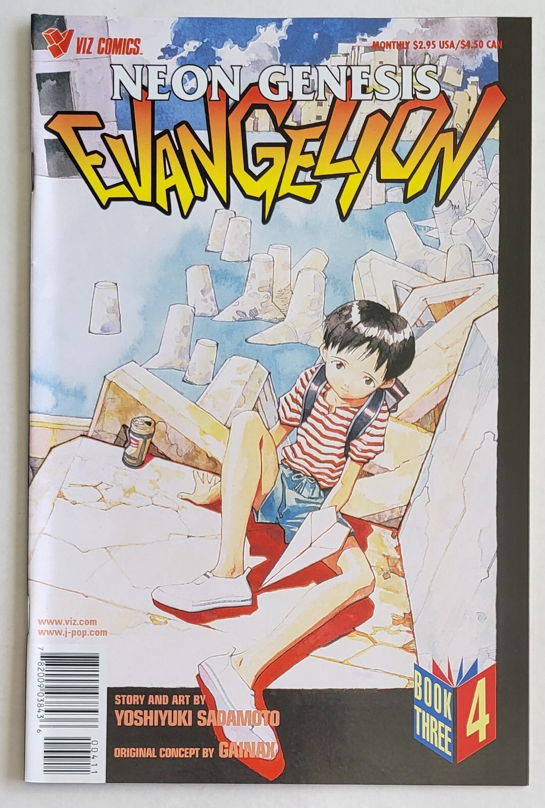 Viz Comic Book....Neon Genesis Evangelion Book 3 #4, 1995, Very Good Condition 