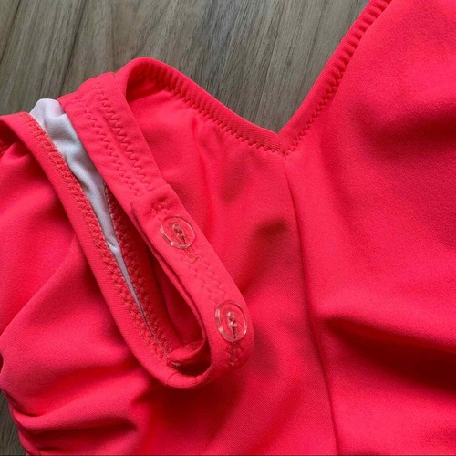 VINTAGE De-Weese California Deadstock NEW One-Piece Swimsuit 1970s S/M Neon - Picture 3 of 10