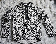 Girls Kids DSG Size XL Animal Print Fleece Cozy Half Zip Long Sleeve Pullover