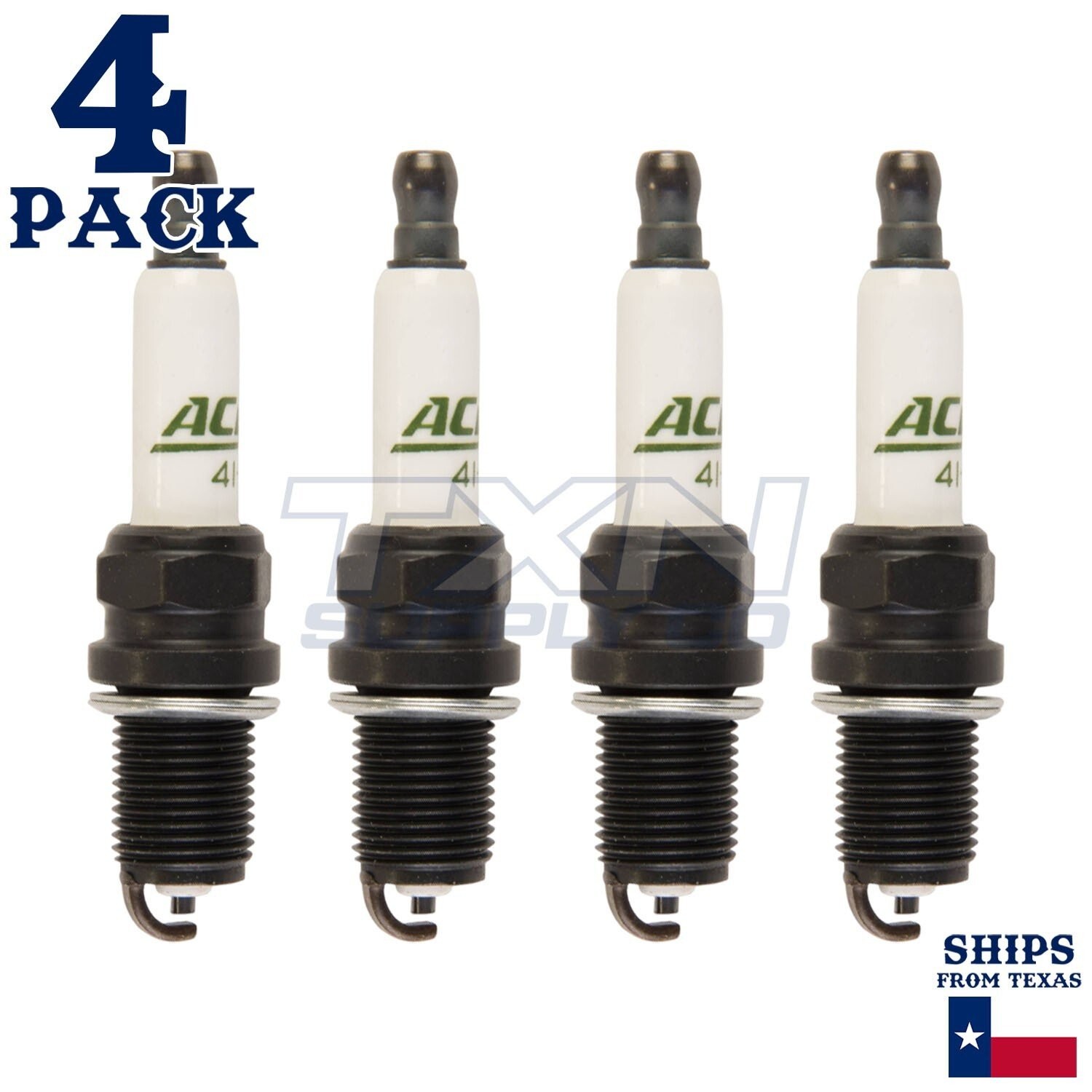 4 Pack ACDelco Standard Spark Plugs 1989-1990 for Ford Capri 1.6L ps