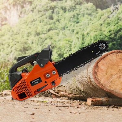 25.4cc 2-Stroke Petrol Powered Engine Chainsaw Top Handle Chainsaw Manual Start
