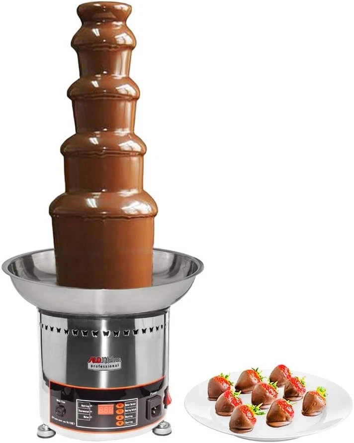 5 Tiers Chocolate Fountain Machine Waterfall Melting Fondue Maker Party Wedding - image 2 of 4