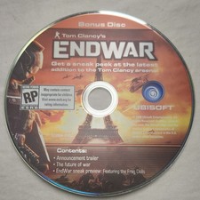 Ubisoft Tom Clancys EndWar Bonus Disc DVD Ann...