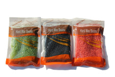 Hard Wax Beads Beans For All Waxing Types Depilatory Hair Removal 3bags X 3.53Oz
