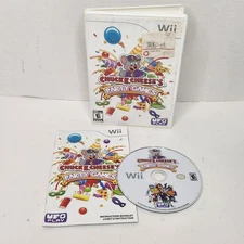 Chuck E. Cheese's Party Games (Nintendo Wii) CIB Complete W/ Manual Tested Works