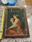 Vintage Antique 1920-30's LUXURY Cigarettes Original Advertising Sign, J. Cagney