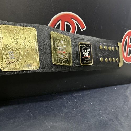 Kurt Angle Autographed WWE WWF Championship Belt Signed Beckett BAS COA - Picture 4 of 6