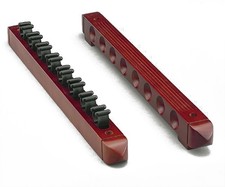 Viper Billiards Wall Rack - 8 Pool Cue Stick - 2-Piece - Mahogany