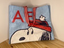 American Eagle AE x Peanuts Snoopy Reusable Tote Bag 19.5 X 6 X 16