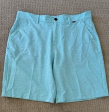 Hurley H20-Dri Hybrid Men's 36 Swim Shorts Turquoise Blue Stretch