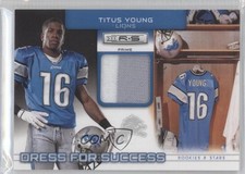 2011 Rookies & Stars Dress for Success Jerseys Prime 30/50 Titus Young #7 0m0