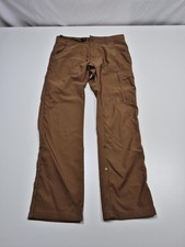 PrAna Zion Stretch Pants Mens 32x30 Brown Slim Fit Stretch Hiking