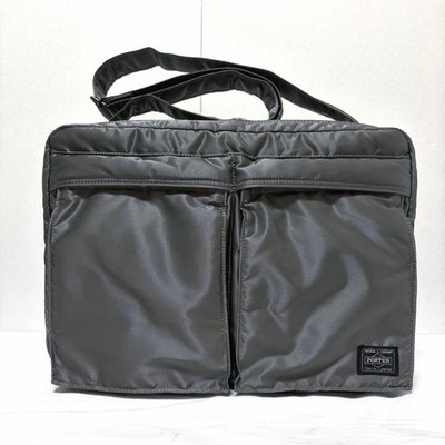 PORTER TANKER XL Shoulder Bag Gray YoshidaKaban Travel Expanding Nylon Authentic