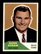 1960 Fleer #116 Hank Stram CO RC NM X3440737