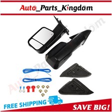 For 09-17 Dodge RAM 1500 2500 3500 Power Heated Puddle Signal Light Tow Mirrors