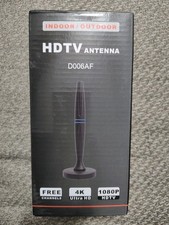 TV Antenna Indoor, Antenna for Smart TV, Support 4K 1080p with Signal Booster