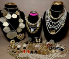 Vintage Gold-Tone Jewelry Lot Vendome New Monet Joan Rivers Erwin Pearl J Haveri