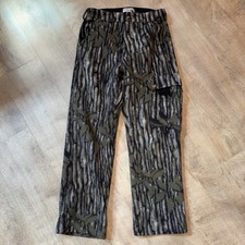 Vintage Cabela's Size 29 Camo Fleece Hunting Cargo Pants MADE IN USA