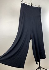 YUKAI Gr. 46 Culotte Sweatpant Wide Leg Jogginghose schwarz Mama Jersey Hose 002