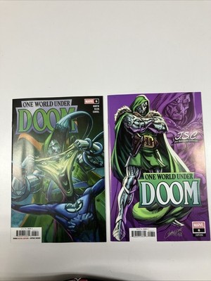 One World Under Doom #6 J. Scott Campbell Bagged & Boarded +Cover A Lot of 2