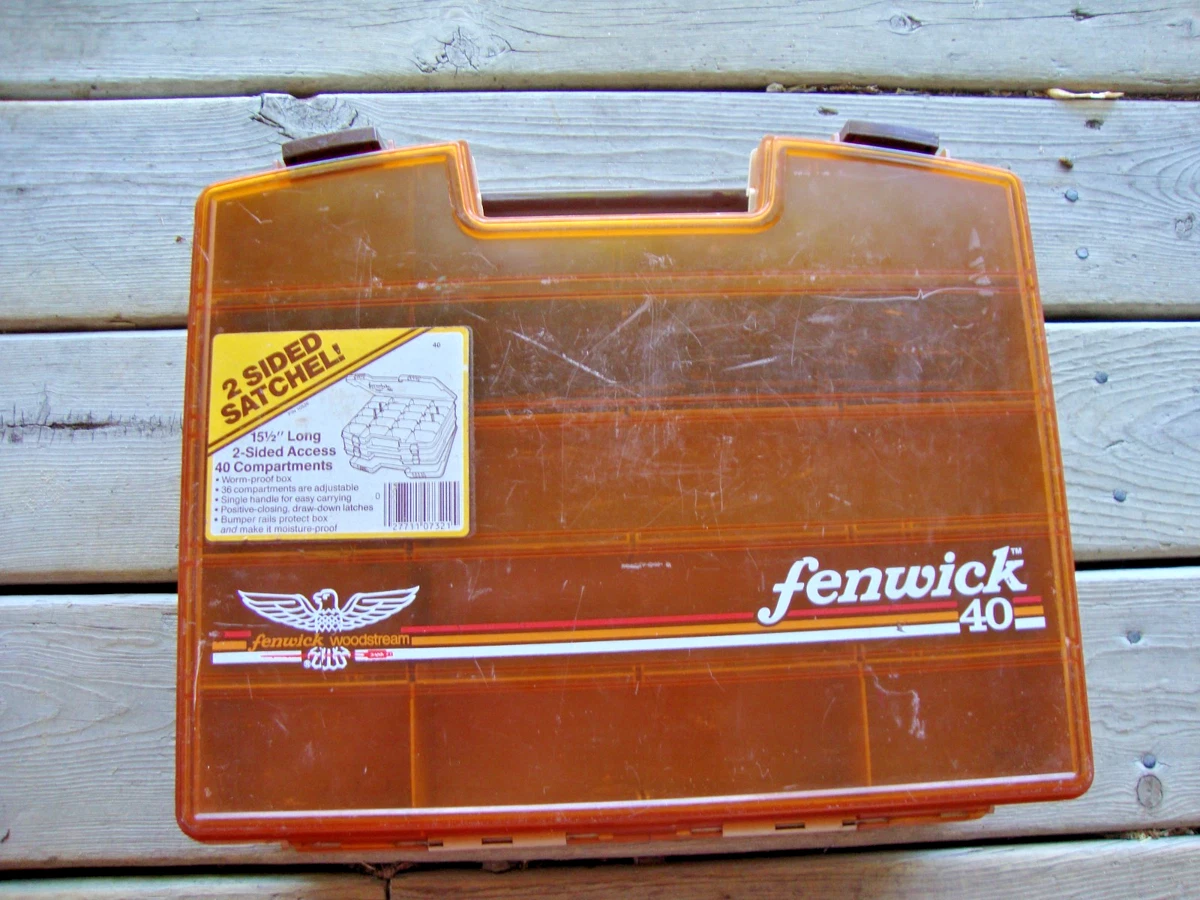 fenwick woodstream tackle box wih carry strap Fenwick Plastic Fishing Tackle Tackle Boxes for sale