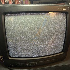ZENITH 13" Color Television C13A02D Retro Gaming Tested Coax In Rare