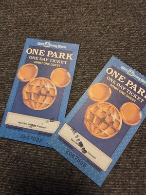 Vintage Walt Disney World Tickets 90 Orlando Florida Disney MGM Studios 2er Set