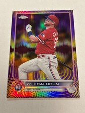 2022 Topps Chrome Sonic Kole Calhoun 173/299 Purple Yellow Sonar Refractor SP
