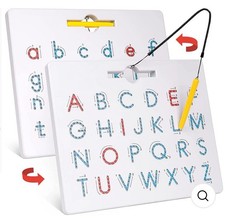 Alphabetical Magnetic Letter Formation Tracing Board-Upper/Lowercase 2 Sided