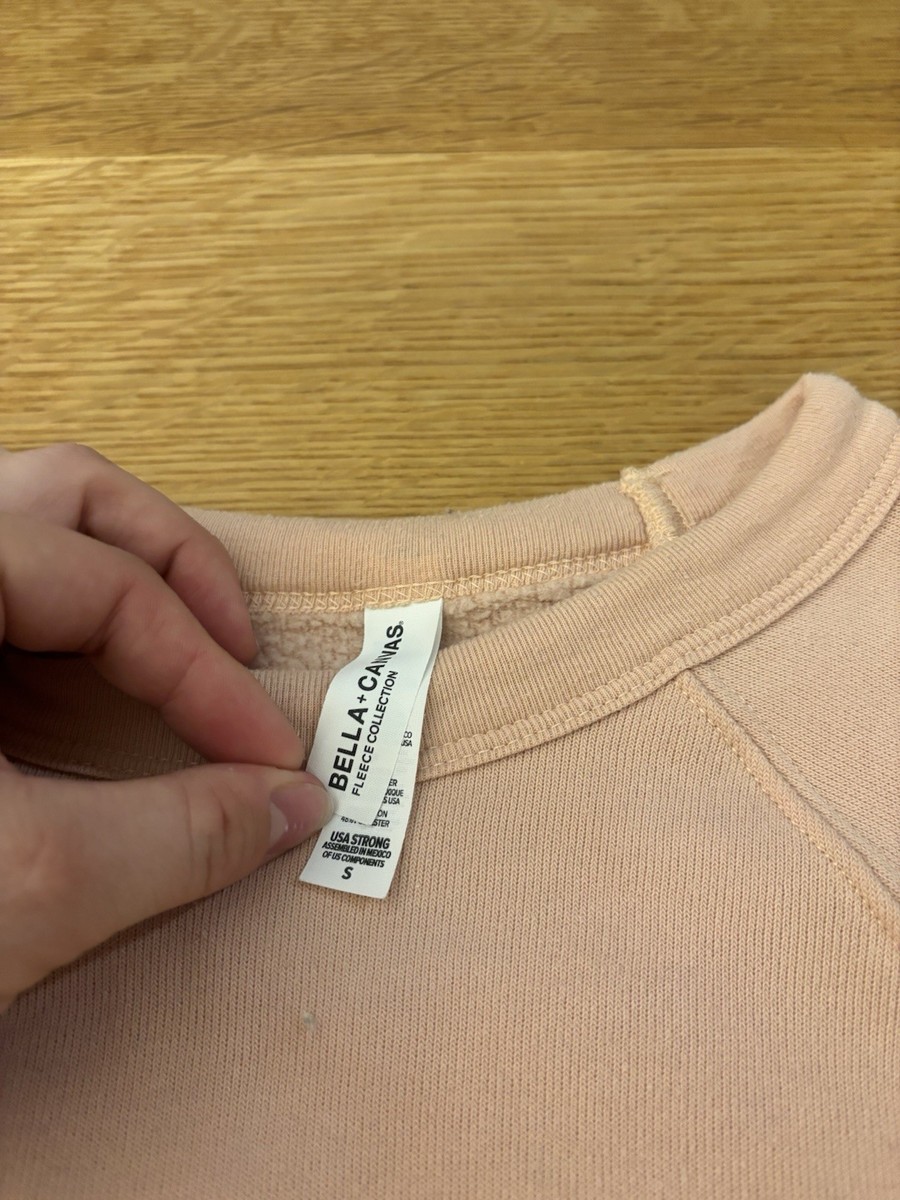 Native Poppy Wildflower Club Light Pink Sweatshirt Size Small View 3
