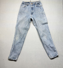 Levis 551 Vintage Jeans Womens 10 Long Light Wash Tapered Leg USA Made Denim
