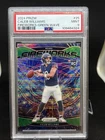 2024 PANINI PRIZM FOOTBALL FIREWORKS GREEN WAVE #25 CALEB WILLIAMS RC PSA 9