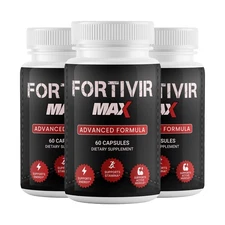 (3 Pack) Fortivir Max Capsules for Male Health Support Formula Performance 60ct