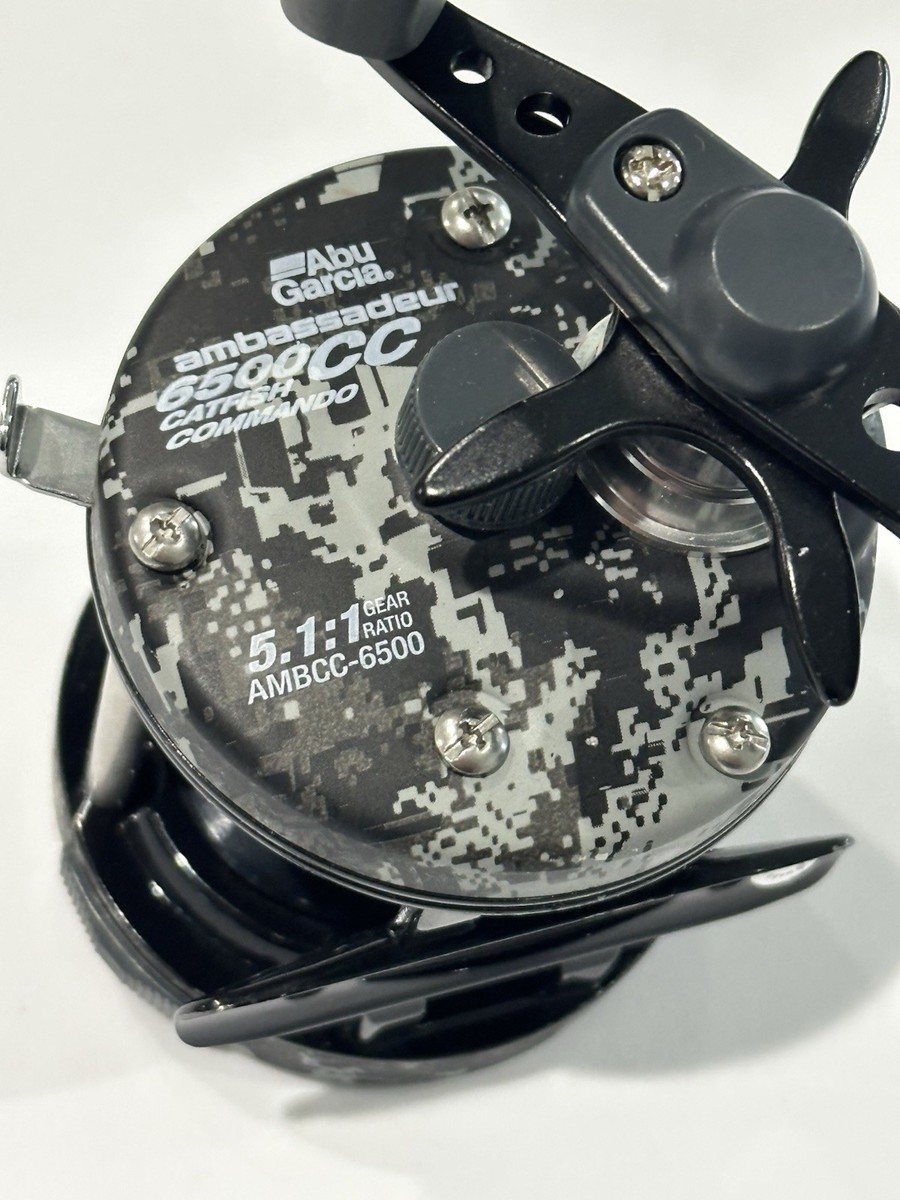 Abu Garcia Ambassadeur 6500CC Catfish Commando Fishing Reel Camo