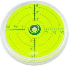 75X12Mm Bubble Spirit Level Degree Marked Surface Circular Bubble round Level Bu