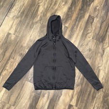 Nike Dri-FIT Full-Zip Black Running Hoodie Athletic Fit Women's Size S