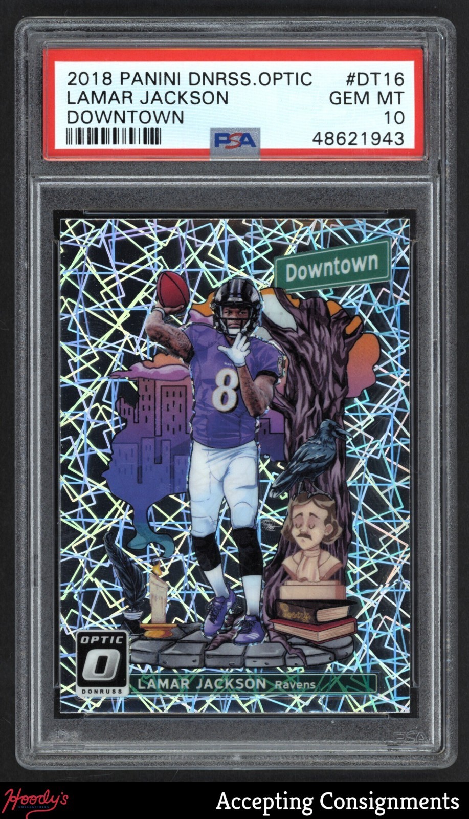 Lamar Jackson Panini Donruss Optic Downtown #DT16 Base