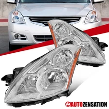 Fit 2010-2012 Altima Sedan Headlights Head Lamps Replacement Left+Right 10-12