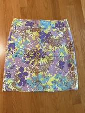 EUC Women s Talbots Floral skirt Size 6 petite