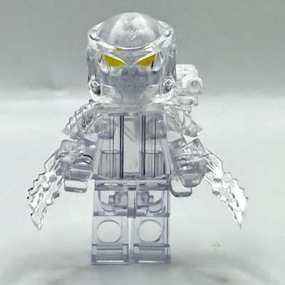 PAD Printed PREDATOR INVISIBLE TRANSPARENT MINIFIGURE