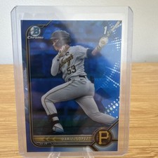2022 Bowman - Chrome Prospects Dariel Lopez #BCP-56 Blue Sapphire 1st