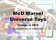 McDonald's Marvel Universe Toys and Figures-Vintage to 2018-Pick