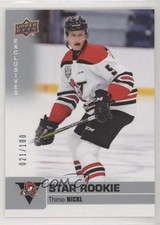 2019-20 Upper Deck CHL Star Rookie SP Exclusives 21/100 Thimo Nickl #336 a2n
