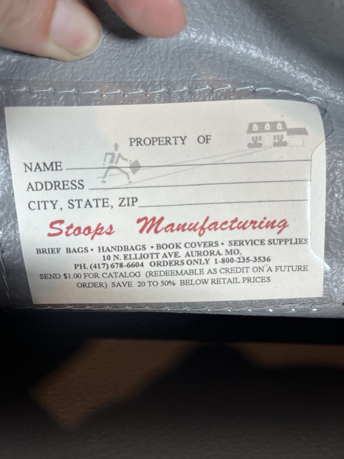 Stoops Manufacturing Maroon Leather Business Lapt… - image 12