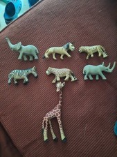 Wooden African Animals Safari Set Of 7