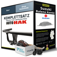 Anhängerkupplung starr für SUZUKI Baleno Kombi +E-Satz NEU