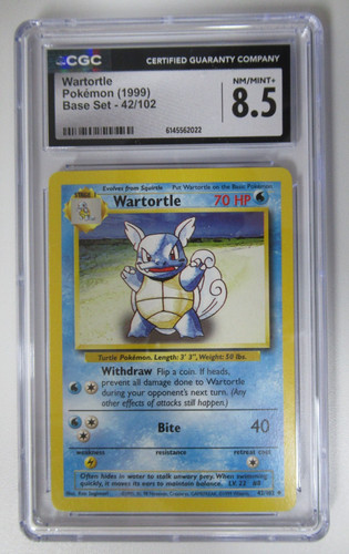 Wartortle graded CGC 8.5 for sale on eBay