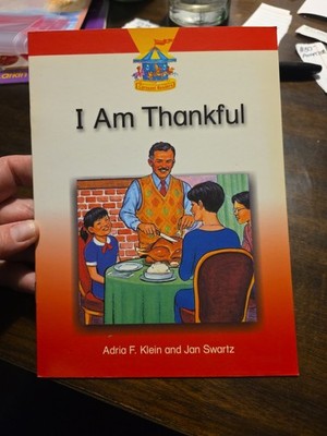 I Am Thankful 2002 Carousel Book Paperback Children's Book. Free shipping (014)