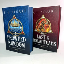 The Drowned Kingdom Saga Books I & II P.L. Stuart SIGNED 1st Broken Binding Set